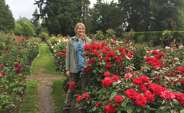 Rachel Burlington in The International Rose Test Garden
