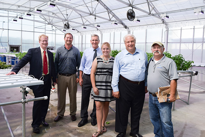 Pennsylvania Department of Agriculture tour of DelVal’s greenhouses. 