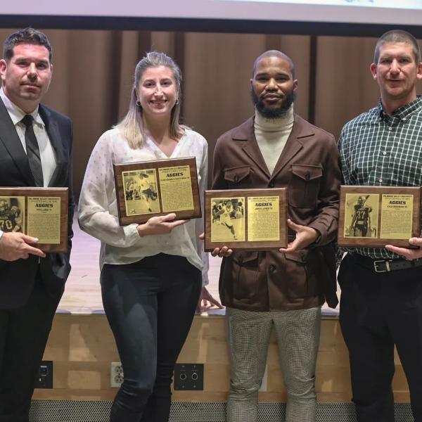 Five new inductees were enshrined during a Hall of Fame Ceremony